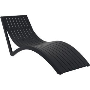 Siesta Sonnenliege Slim; 180x72x70 cm (LxBxH); schwarz Siesta Sonnenliege Slim; 180x72x70 cm (LxBxH); schwarz
