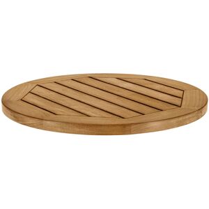 VEGA Outdoor-Teak-Tischplatte Mirello rund; 60 cm (Ø); braun; rund VEGA Outdoor-Teak-Tischplatte Mirello rund; 60 cm (Ø); braun; rund