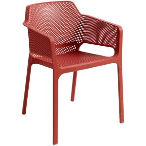 Nardi Stuhl Net mit Armlehne; 60.5x58.5x80 cm (BxTxH); marsala; 4 Stück / Pack Nardi Stuhl Net mit Armlehne; 60.5x58.5x80 cm (BxTxH); marsala; 4 Stück / Pack