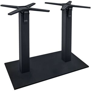 VEGA Outdoor Doppeltischsäule Jaro klappbar; 42x82x72 cm (BxLxH); schwarz; rechteckig VEGA Outdoor Doppeltischsäule Jaro klappbar; 42x82x72 cm (BxLxH); schwarz; rechteckig