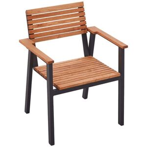 Rondo Gartensessel 'Sassa'; 60x57x83 cm (BxTxH); natur/anthrazit Rondo Gartensessel 'Sassa'; 60x57x83 cm (BxTxH); natur/anthrazit