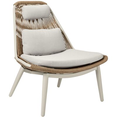 VEGA Outdoor-Lounger Ondaro; 93x85x99.5 cm (BxTxH); Sitz beige, Gestell beige VEGA Outdoor-Lounger Ondaro; 93x85x99.5 cm (BxTxH); Sitz beige, Gestell beige