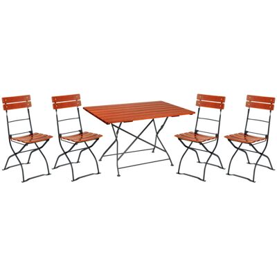 VEGA Outdoor Sitzgruppe Bavaria 5-teilig; 80x74 cm (BxH); kastanie VEGA Outdoor Sitzgruppe Bavaria 5-teilig; 80x74 cm (BxH); kastanie
