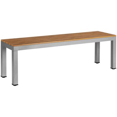 PULSIVA Outdoor-Bank Resistance; 140x38x45 cm (BxTxH); Sitz braun, Gestell grau PULSIVA Outdoor-Bank Resistance; 140x38x45 cm (BxTxH); Sitz braun, Gestell grau