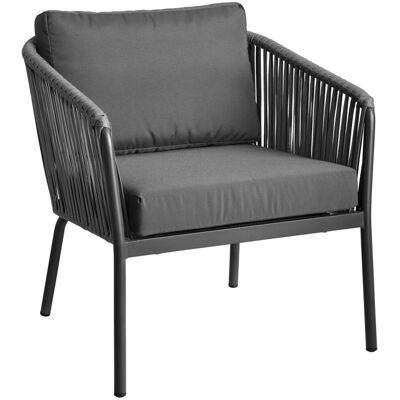VEGA Outdoor Lounge Sessel Esperia; 80x75x79 cm (BxTxH); anthrazit VEGA Outdoor Lounge Sessel Esperia; 80x75x79 cm (BxTxH); anthrazit
