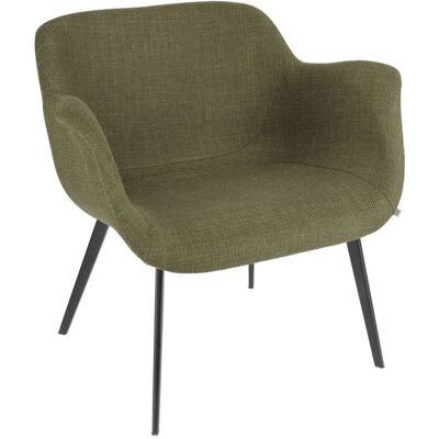 VEGA Loungesessel Limea; 78x62x72 cm (BxTxH); Sitz oliv, Gestell schwarz VEGA Loungesessel Limea; 78x62x72 cm (BxTxH); Sitz oliv, Gestell schwarz