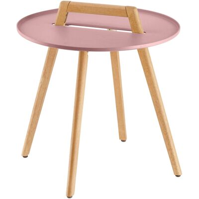 Vega Gimani Beistelltisch - Eukalyptusholz, Aluminium, Rosa Vega Gimani Beistelltisch - Eukalyptusholz, Aluminium, Rosa