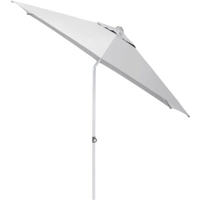 KETTLER Schirm UPF 50+ EASY PUSH, mit PU-Beschichtung; 300x300x300x250 cm (LxBxØxH); hellgrau; Gestell silber; rund KETTLER Schirm UPF 50+ EASY PUSH, mit PU-Beschichtung; 300x300x300x250 cm (LxBxØxH); hellgrau; Gestell silber; rund