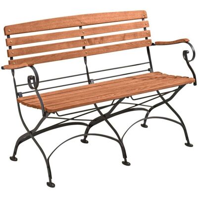 Rondo Gartenbank 'Maja'; 133x60x87 cm (BxTxH); natur/schwarz Rondo Gartenbank 'Maja'; 133x60x87 cm (BxTxH); natur/schwarz