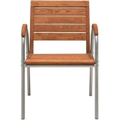 Rondo Gartensessel 'Solano'; 54.5x59.7x83 cm (BxTxH); Sitz braun, Gestell silber Rondo Gartensessel 'Solano'; 54.5x59.7x83 cm (BxTxH); Sitz braun, Gestell silber