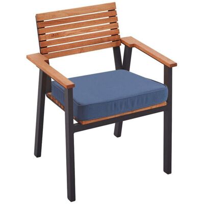 Rondo Auflage für Gartensessel 'Sassa' 45 x 42 x 6 cm, Bezug aus Polyester, blau; 45x42x6 cm (BxLxH); blau Rondo Auflage für Gartensessel 'Sassa' 45 x 42 x 6 cm, Bezug aus Polyester, blau; 45x42x6 cm (BxLxH); blau