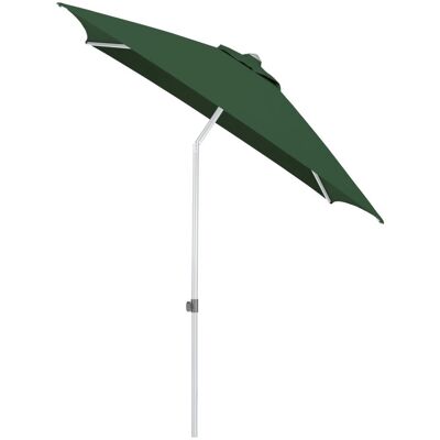 KETTLER Schirm UPF 50+ EASY PUSH, mit PU-Beschichtung; 200x200x250 cm (LxBxH); grün; Gestell silber; quadratisch KETTLER Schirm UPF 50+ EASY PUSH, mit PU-Beschichtung; 200x200x250 cm (LxBxH); grün; Gestell silber; quadratisch