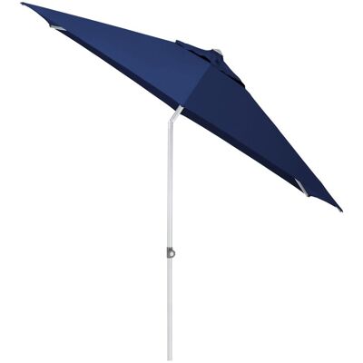 KETTLER Schirm UPF 50+ EASY PUSH, mit PU-Beschichtung; 300x300x300x250 cm (LxBxØxH); blau; Gestell silber; rund KETTLER Schirm UPF 50+ EASY PUSH, mit PU-Beschichtung; 300x300x300x250 cm (LxBxØxH); blau; Gestell silber; rund