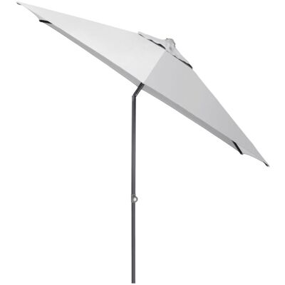 KETTLER Schirm UPF 50+ EASY PUSH, mit PU-Beschichtung; 300x300x300x250 cm (LxBxØxH); hellgrau; Gestell anthrazit; rund KETTLER Schirm UPF 50+ EASY PUSH, mit PU-Beschichtung; 300x300x300x250 cm (LxBxØxH); hellgrau; Gestell anthrazit; rund