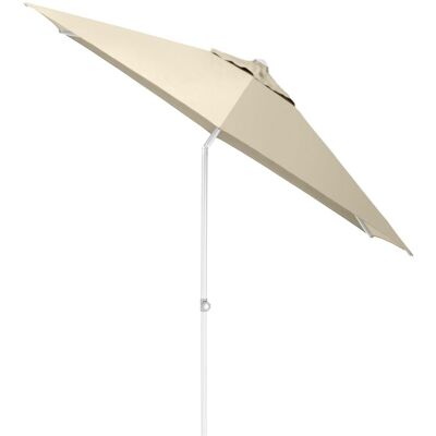 KETTLER Schirm UPF 50+ EASY PUSH, mit PU-Beschichtung; 300x300x300x250 cm (LxBxØxH); weiß; rund KETTLER Schirm UPF 50+ EASY PUSH, mit PU-Beschichtung; 300x300x300x250 cm (LxBxØxH); weiß; rund