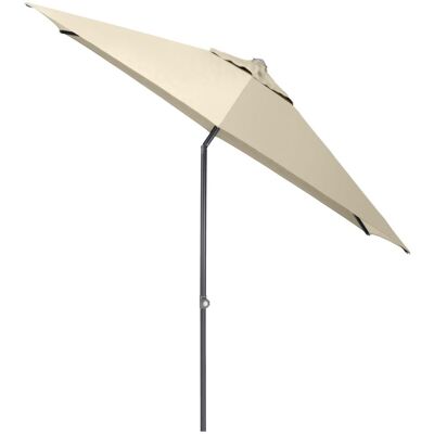 KETTLER Schirm UPF 50+ EASY PUSH, mit PU-Beschichtung; 300x300x300x250 cm (LxBxØxH); natur; Gestell anthrazit; rund KETTLER Schirm UPF 50+ EASY PUSH, mit PU-Beschichtung; 300x300x300x250 cm (LxBxØxH); natur; Gestell anthrazit; rund