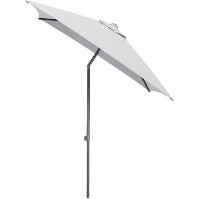 KETTLER Schirm UPF 50+ EASY PUSH, mit PU-Beschichtung; 200x200x250 cm (LxBxH); hellgrau; Gestell anthrazit; quadratisch KETTLER Schirm UPF 50+ EASY PUSH, mit PU-Beschichtung; 200x200x250 cm (LxBxH); hellgrau; Gestell anthrazit; quadratisch