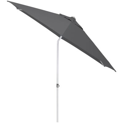 KETTLER Schirm UPF 50+ EASY PUSH, mit PU-Beschichtung; 300x300x300x250 cm (LxBxØxH); anthrazit; Gestell silber; rund KETTLER Schirm UPF 50+ EASY PUSH, mit PU-Beschichtung; 300x300x300x250 cm (LxBxØxH); anthrazit; Gestell silber; rund