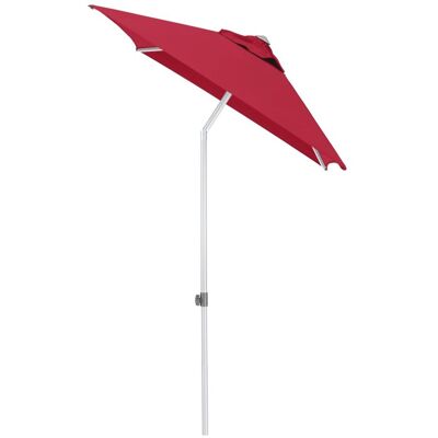 KETTLER Schirm UPF 50+ EASY PUSH, mit PU-Beschichtung; 150x210x250 cm (LxBxH); rot; Gestell silber; rechteckig KETTLER Schirm UPF 50+ EASY PUSH, mit PU-Beschichtung; 150x210x250 cm (LxBxH); rot; Gestell silber; rechteckig