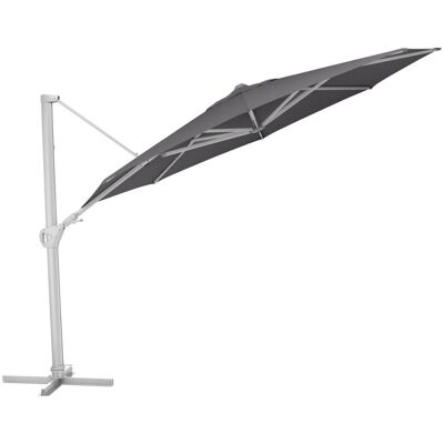 KETTLER Ampelschirm rund EASY SWING LX; 350x350x260 cm (LxBxH); silber; Gestell silber; rund; 3 Stück / Pack KETTLER Ampelschirm rund EASY SWING LX; 350x350x260 cm (LxBxH); silber; Gestell silber; rund; 3 Stück / Pack