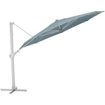 KETTLER Ampelschirm rund EASY SWING LX; 350x350x260 cm (LxBxH); salbei; Gestell silber; rund; 3 Stück / Pack KETTLER Ampelschirm rund EASY SWING LX; 350x350x260 cm (LxBxH); salbei; Gestell silber; rund; 3 Stück / Pack