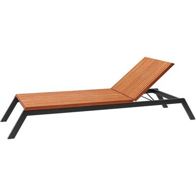Rondo Sonnenliege 'Sassa'; 230x70x33 cm (LxBxH); natur/anthrazit Rondo Sonnenliege 'Sassa'; 230x70x33 cm (LxBxH); natur/anthrazit