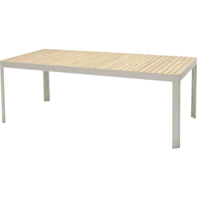 ScanCom Gartentisch 'Portals' 209 x 95 cm, ecru; 209x75 cm (BxH); ecru/braun; Gestell beige ScanCom Gartentisch 'Portals' 209 x 95 cm, ecru; 209x75 cm (BxH); ecru/braun; Gestell beige