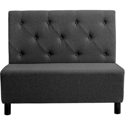 VEGA Polsterbank Lerida II Stoff, 2-Sitzer; 118x62x102 cm (BxTxH); anthrazit VEGA Polsterbank Lerida II Stoff, 2-Sitzer; 118x62x102 cm (BxTxH); anthrazit