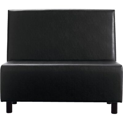 VEGA Polsterbank Medley 2-Sitzer; 118x62x102 cm (BxTxH); Sitz schwarz, Gestell buche wenge VEGA Polsterbank Medley 2-Sitzer; 118x62x102 cm (BxTxH); Sitz schwarz, Gestell buche wenge