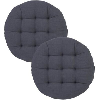 Svanefors Stuhlkissen Louie 2P rund; 40x40 cm (BxL); grau; einfarbig; 2 Stück / Pack Svanefors Stuhlkissen Louie 2P rund; 40x40 cm (BxL); grau; einfarbig; 2 Stück / Pack