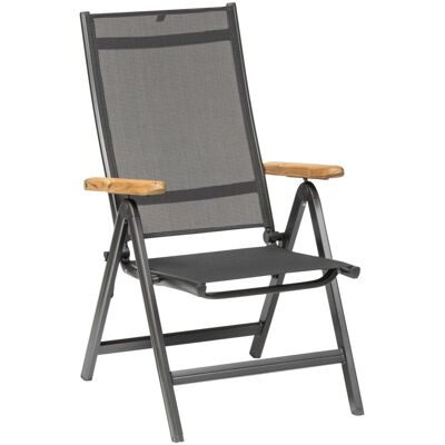 KETTLER Multipositionssessel GRANADA; 61x65x109 cm (BxTxH); anthrazit; Gestell anthrazit KETTLER Multipositionssessel GRANADA; 61x65x109 cm (BxTxH); anthrazit; Gestell anthrazit