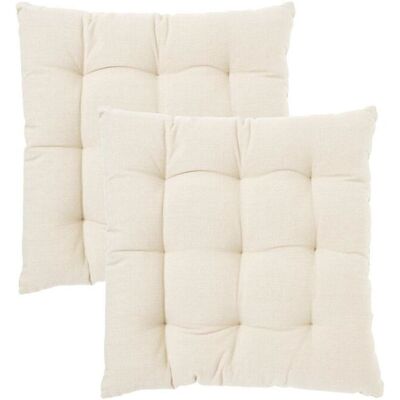 Svanefors Stuhlkissen Louie 2P eckig; 40x40 cm (BxL); beige; einfarbig; 2 Stück / Pack Svanefors Stuhlkissen Louie 2P eckig; 40x40 cm (BxL); beige; einfarbig; 2 Stück / Pack