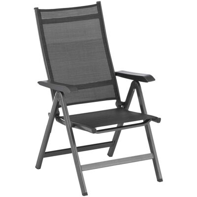 KETTLER Multipositionssessel BASIC PLUS; 61x68x109 cm (BxTxH); Sitz anthrazit, Gestell anthrazit KETTLER Multipositionssessel BASIC PLUS; 61x68x109 cm (BxTxH); Sitz anthrazit, Gestell anthrazit