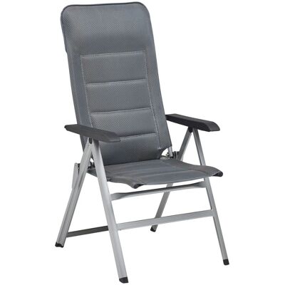 KETTLER Klappsessel SLIGHT; 60x70x120 cm (BxTxH); Sitz grau, Gestell silber KETTLER Klappsessel SLIGHT; 60x70x120 cm (BxTxH); Sitz grau, Gestell silber
