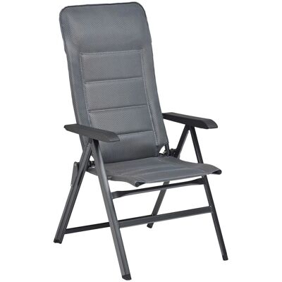 KETTLER Klappsessel SLIGHT; 60x70x120 cm (BxTxH); Sitz grau, Gestell anthrazit KETTLER Klappsessel SLIGHT; 60x70x120 cm (BxTxH); Sitz grau, Gestell anthrazit