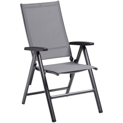 KETTLER Multipositionssessel Silver-Line CIRRUS; 62x70x114 cm (BxTxH); Sitz anthrazit, Gestell anthrazit KETTLER Multipositionssessel Silver-Line CIRRUS; 62x70x114 cm (BxTxH); Sitz anthrazit, Gestell anthrazit