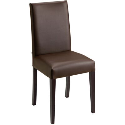 VEGA Polsterstuhl Elegance; 46.5x51x95.5 cm (BxTxH); Sitz braun, Gestell wenge; 2 Stück / Pack VEGA Polsterstuhl Elegance; 46.5x51x95.5 cm (BxTxH); Sitz braun, Gestell wenge; 2 Stück / Pack