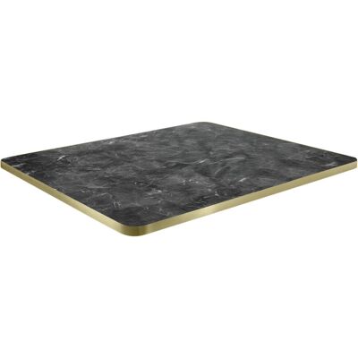 VEGA Indoor-Tischplatte Marvani rechteckig; 60x70x2.5 cm (LxBxH); gold/schwarz/marmoriert; rechteckig VEGA Indoor-Tischplatte Marvani rechteckig; 60x70x2.5 cm (LxBxH); gold/schwarz/marmoriert; rechteckig