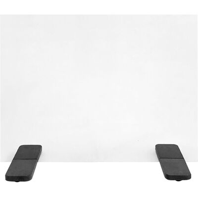 Pulsiva Tischschutz - ESG-Sicherheitsglas 60x30x80 cm, Schwarz Pulsiva Tischschutz - ESG-Sicherheitsglas 60x30x80 cm, Schwarz