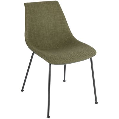 VEGA Stuhl Velaro Sitzfläche Stoff; 49x62x81 cm (BxTxH); Sitz oliv, Gestell schwarz; 2 Stück / Pack VEGA Stuhl Velaro Sitzfläche Stoff; 49x62x81 cm (BxTxH); Sitz oliv, Gestell schwarz; 2 Stück / Pack