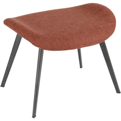 VEGA Fußhocker Limea; 56x47x43 cm (BxTxH); Sitz rostbraun, Gestell schwarz; rechteckig VEGA Fußhocker Limea; 56x47x43 cm (BxTxH); Sitz rostbraun, Gestell schwarz; rechteckig