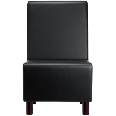 VEGA Polsterbank Medley 1-Sitzer; 60x62x102 cm (BxTxH); Sitz schwarz, Gestell buche wenge VEGA Polsterbank Medley 1-Sitzer; 60x62x102 cm (BxTxH); Sitz schwarz, Gestell buche wenge