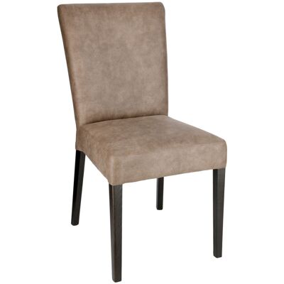 PULSIVA Polsterstuhl Lino; 46x67x101 cm (BxTxH); Sitz braun, Gestell braun; 2 Stück / Pack PULSIVA Polsterstuhl Lino; 46x67x101 cm (BxTxH); Sitz braun, Gestell braun; 2 Stück / Pack