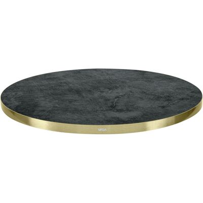 VEGA Indoor-Tischplatte Marvani rund; 50x2.5 cm (ØxH); gold/schwarz; rund VEGA Indoor-Tischplatte Marvani rund; 50x2.5 cm (ØxH); gold/schwarz; rund