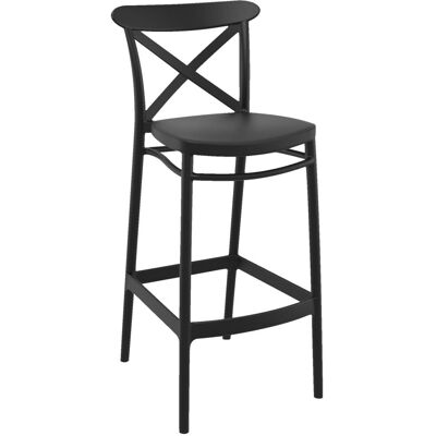 Siesta Barstuhl Cross; 45x52x106 cm (BxTxH); schwarz; 4 Stück / Pack Siesta Barstuhl Cross; 45x52x106 cm (BxTxH); schwarz; 4 Stück / Pack