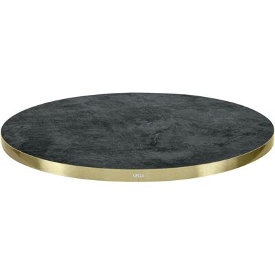 VEGA Indoor-Tischplatte Marvani rund; 120x2.5 cm (ØxH); gold/schwarz; rund VEGA Indoor-Tischplatte Marvani rund; 120x2.5 cm (ØxH); gold/schwarz; rund