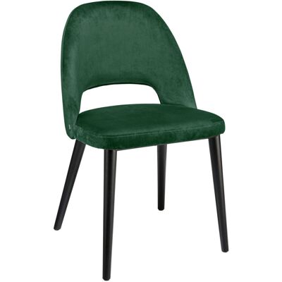 VEGA Polsterstuhl Tonda; 51x64x78 cm (BxTxH); Sitz tannengrün, Gestell schwarz VEGA Polsterstuhl Tonda; 51x64x78 cm (BxTxH); Sitz tannengrün, Gestell schwarz