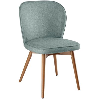 VEGA Polsterstuhl Lian Stoff; 56x58x86 cm (BxTxH); Sitz hellblau, Gestell hellbraun; 2 Stück / Pack VEGA Polsterstuhl Lian Stoff; 56x58x86 cm (BxTxH); Sitz hellblau, Gestell hellbraun; 2 Stück / Pack