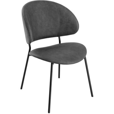 Vega Lindo Stuhl - Bezugsstoff Bouclé, Stahlrahmen, ergonomisch - Stuhl Vega Lindo Stuhl - Bezugsstoff Bouclé, Stahlrahmen, ergonomisch - Stuhl
