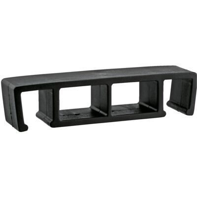PULSIVA Reihenverbinder für Bankett-Stühle; 12x3x3 cm (BxTxH); schwarz; 2 Stück / Pack PULSIVA Reihenverbinder für Bankett-Stühle; 12x3x3 cm (BxTxH); schwarz; 2 Stück / Pack